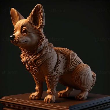 3D model Techichi dog (STL)